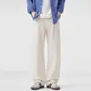 Pantalones Cargo de Pierna Ancha con Caída Tendencia Otoño Retro para Hombre Estilo Americano Cleanfit Sueltos de Pierna Recta Largos