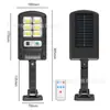 Lámpara de Calle Solar Integrada Transfronteriza con Sensor de Movimiento Corporal, Lámpara de Jardín con Control Remoto, Aplique de Pared para Exteriores, Lámpara de Jardín Impermeable para Zonas Rurales