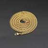 Corrente Cubana Estilo Ins Larga de 4mm Galvanoplastia Ouro 18K Corrente Cubana Europeia e Americana Mais Vendida Hip-Hop