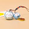 Campana de sonido de agua de fantasía Cadena para teléfono móvil Lucky Lucky Campana de sonido de agua Lucky Colgante de placa de bolsa de hierba poco profunda Campana linda de fantasía