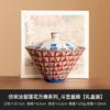 Imitación de Fábrica Song Ru Kiln Wanfo Dou Li Sicai Tazón con Tapa Taza de Té Hogareño Tazón de Té de Alta Gama Juego de Té Kung Fu Anti-quemaduras Mano