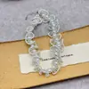 Set de Collar de Perlas Tejido a Mano Retro Francés Elegante Cadena para Clavícula de Flor de Gama Alta Accesorios para Mujer