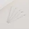 Alfinetes T Cor de Cobre Banhados a Ouro 18K Alfinetes de Cabeça Plana Alfinetes T Feitos à Mão DIY Joias Miçangas Alfinetes de Conexão Acessórios Atacado