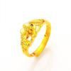 Anillo de oro de arena vietnamita para damas, chapado en oro de imitación de 24 quilates, joyería para bodas, suministros para el mercado nocturno, anillos al por mayor