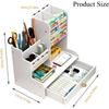 Portalápices de alto valor en color, caja de almacenamiento, marcador de bolígrafo, escritorio para estudiantes, estante de almacenamiento inclinado, cajón de escritorio para niños, almacenamiento