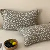 Fundas de Almohada Florales Pequeñas, un Par de Fundas de Almohada de Gasa de Algodón Puro 2026 Nuevas, Anti-Aceite para el Cabello, Funda Interior para Almohada 48X74
