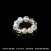 Contas pequenas redondas de ágata de cristal natural com anéis de corrida, acessórios de joias DIY feitos à mão, materiais para pulseira de 4 mm, atacado de pingentes
