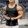 Chaleco de Costilla Absorbe Sudor Moda Verano Deportivo Elástico Ajustado Sin Mangas Color Sólido Transpirable Secado Rápido Entrenamiento Fábrica