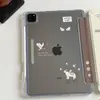 Estilo Coreano Casa com Asas Aplicável Apple iPad Tablet Capa Protetora Fivela de Ar mini Anti-dobra pro Slot para Caneta 11ª Geração