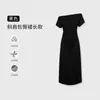 Vestido de hombros descubiertos para mujer, estilo vintage de verano de Hong Kong, fruncido, entallado en la cintura, de manga corta, un solo hombro, vestido de fiesta, vestido bodycon adelgazante