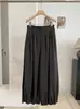 KEKEZOON Estilo Coreano Calça Wide Leg Plissada de Cintura Alta Feminina Outono/Inverno Casual Solta com Punho Tendência 9090