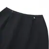 Saia simples de um passo da moda, justa, de comprimento médio, para o trabalho, cintura alta, com temperamento elegante, outono e inverno de 24 anos