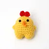 Muñecas de Dibujos Animados, Tigre de Punto de Lana, Elefante, Gallo, Productos Terminados de Tejido Creativo con Forma de Dumpling, Pequeños Adornos, Accesorios para Bolsas