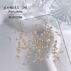 Champagne Transparente Marquise Zircón Super Brillante Joyería para Uñas Transparente Fondo Puntiagudo Forma de Gota de Agua con Alas de Mariposa Diamante para Uñas Joyería al por Mayor