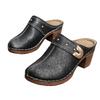 Verano Transfronterizo Comercio Exterior Nuevo 2025 Sandalias de Cuña Baotou para Mujer Moda Europea y Americana Talla Grande Sandalias de Tacón Alto Moda Femenina