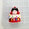 Accesorios de Resina Cara Brillante Figura de Pastel Pegamento en Crema Hecho a Mano DIY Funda para Teléfono Móvil Pasador Tocado Vaso de Agua Flor para Zapatos Joyería