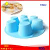 Herramientas de repostería DIY grandes pequeñas molde redondo de 7 agujeros para cupcakes molde para jabón casero al por mayor en stock