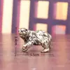 Figura de Oso de Latón Sólido, Oso Grande, Oso Polar, Pet de Té Dominante para Ceremonia del Té, Objeto Pequeño de Latón Antiguo