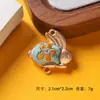 Novo Pingente de Coelho de Jade Brocado de Canção Estilo Chinês Furo Duplo Pulseira DIY Acessórios Estilo Chinês Nicho Estilo Antigo Acessórios Hanfu Qipao