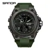 Reloj Deportivo Sanda para Hombres y Adolescentes Reloj Multifuncional para Estudiantes Resistente al Agua Esfera Grande Reloj Electrónico Venta Directa de Fábrica