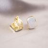 Pendientes de Clip Elegantes y Versátiles para Mujeres Sin Perforaciones, Adecuados para el Viaje Diario, con un Toque de Lujo Ligero de Alta Gama, Diseño Triangular