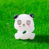 Micropaisaje luminoso panda rojo lindo animal muñeca jardinería decoraciones accesorios coche escritorio resina pequeños adornos
