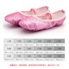 Zapatos de baile de rendimiento brillantes de albaricoque individual, zapatos de baile para niñas adultas, zapatos de ballet de escenario, zapatos de práctica de suela blanda para presentaciones en festivales