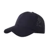 Chapéu novo de verão transfronteiriço de secagem rápida, boné de beisebol esportivo personalizado, boné tipo bico de pato para o dia a dia, boné com furo de secagem rápida para rabo de cavalo, bordado