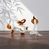 Figuritas del Zodiaco de Vidrio: Rata, Buey, Tigre, Conejo, Dragón, Serpiente, Caballo, Oveja, Mono, Gallo, Perro, Cerdo - Decoraciones de Escritorio de Animales, Regalos Transfronterizos