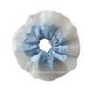 Nuevo Scrunchie Dulce de Malla Color Crema Estilo Coreano para Niñas, Lazo para el Cabello Versátil a Cuadros de Alta Elasticidad para Moño