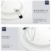 Downlight LED Ultrafino de Alto Brillo 6 pulgadas Empotrado Luz de Techo Doméstica Atenuación Tricolor Luz de Panel con Orificio para Techo de Sala de Estar