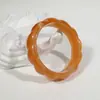 Joias Yongge Pulseira Geométrica Redonda de Resina Estilo Europeu e Americano Transfronteiriça Semi-Transparente Estilo Ins Bangle Poligonal Exagerado
