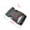 Fabricante 25~51mm Fivela Fixa de Plástico Preto para Mochila Escolar Ajuste de Fita Fivela de Mochila Fivela de Abertura Lateral Fornecimento