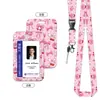Porta-credenciales con Impresión UV para Tarjetas de Autobús, Tarjetas de Comida de Marca, Credenciales de Trabajo y Porta-identificaciones con Cordón y Correa Retráctil para el Cuello