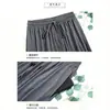 Pantalones de Pierna Ancha Finos de Seda de Hielo para Mujer de Primavera y Verano, de Cintura Alta, Caídos, Nuevo Estilo de Verano, Pantalones Casuales Adelgazantes, Pantalones Largos con Bolsillos, Transfronterizo