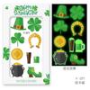 Irlanda transfronteriza St. Sombrero Verde de San Patricio Lentejuelas Cerámica Blanda Joyería para Uñas Uñas Luminosas Calcomanía Tatuaje