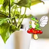 2 Enfeites de Pendurar: Capas de Vasos de Flores em Acrílico, Apresentando Animais Fofos Como Pássaros, Borboletas e Sapos, Adequados para Ganchos de Vasos de Flores