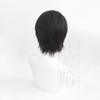 Viajes de ocio, luz y amor nocturno, peluca Xiao Yi cos, tres siete puntos, cabeza joven, cabello corto negro, estilo cuero cabelludo
