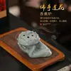 Quemador de Incienso de Mano de Buda Estilo Zen Chino con Flor de Loto para Uso en Interiores del Hogar, Soporte para Incienso, Adorno de Decoración para el Hogar, Quemador de Incienso de Escritorio, Soporte para Incienso