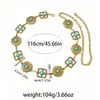 Nova Corrente de Cintura Indiana Navel Chain Toque de Luxo Feminino Retro Cinto de Metal Estilo Étnico de Nicho Acessórios