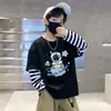 Camiseta de Manga Larga para Niños Primavera y Otoño Niños 2026 Nueva Ropa Infantil Niños Ropa de Algodón Puro Bebé Tops Capa Base