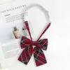 Estilo Japonês jk Sem Gravata Feminina Estudante Estilo Preppy Camisa Feminina Gravata Xadrez Vermelho Camisa Branca Gravata Decoração Feminina
