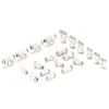 Reductor de manguera de aire neumática, tes de paso recto, accesorio de conexión rápida PG/PW/PEG-4 a 6 mm, 8 mm, 10 mm, blanco