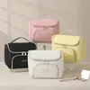 Bolsa de maquillaje nueva de gran capacidad con múltiples compartimentos, elegante y de alto valor, neceser de viaje portátil, bolsa de almacenamiento de maquillaje compartimentada