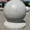 Bola de Pedra de Barreira para Bloquear Veículos, Bola Anti-Colisão de Mármore Cinza Gergelim de Granito para Bloquear Veículos
