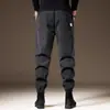 Calça jogger casual de veludo cotelê macio de alta qualidade italiana para homens, coleção outono/inverno 2026, calças largas estilo americano de alta resistência