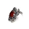 Nuevo Anillo de Acero de Titanio Hueco con Diamantes de Escorpión de Personalidad Creativa Retro Europeo y Americano Anillo de Acero de Titanio Punk de Moda para Hombre