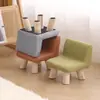 Banquito Pequeño para Niños para Uso en Casa, Banco Moderno y Sencillo de Sala de Estar de Moda con Respaldo, Silla Pequeña para Bebés, Taburete de Madera, Taburete Bajo
