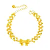 Mismo estilo que el de la tienda dorada, el brazalete de lazo con cuentas disco brillantes color oro arena es exquisito y de alta gama, un regalo para una princesa en movimiento o un regalo para una novia.