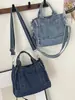 Bolso Cruzado de Mezclilla de Alta Apariencia, Estilo Coreano, Bolso de Mano Sencillo y Elegante para Estudiantes, Bolso de Hombro de Moda Casual, Moderno
